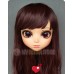 (XP)Crossdress Sweet Girl Resin Half Head Female Cartoon Character Kigurumi Mask With BJD Eyes Cosplay Anime Role Lolita Doll Mask